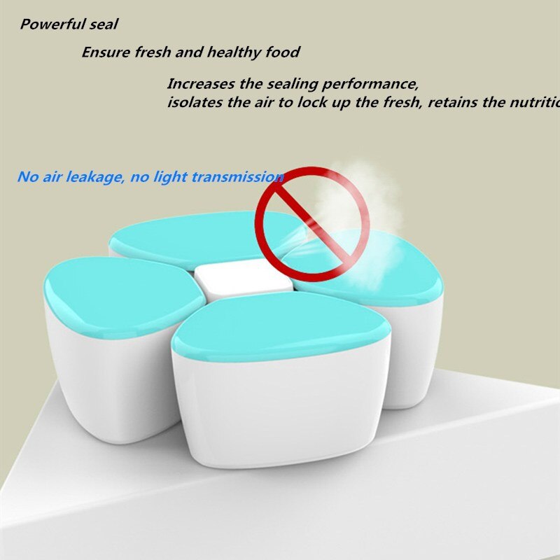 Vier Klavertje Draagbare Babyvoeding Opbergdoos Essentiële Granen Baby Melkpoeder Doos Waggel Snacks Container