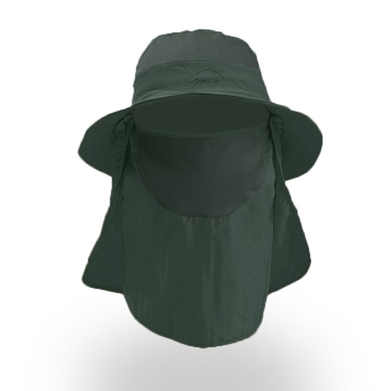 Gorros de escalada para hombre y mujer, protección solar, transpirable, multifuncional, para verano: army green(OD)