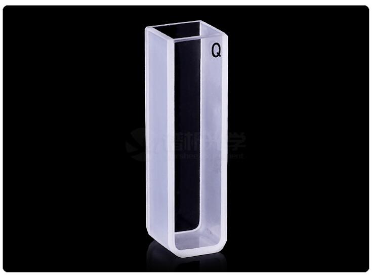 2Pcs 10mm Path Length Quartz Cuvette Cell With Lid For Spectrophotometers