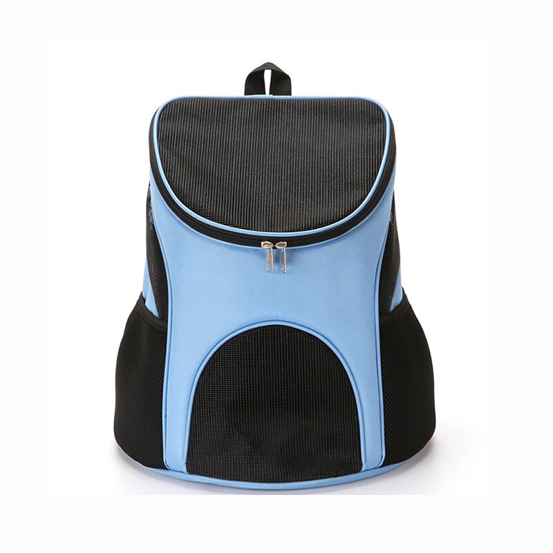 cat carrying bag transparent mesh breathable backpack backpack for cats and dogs carrying a backpack pet sac de transport chat: Blue / S