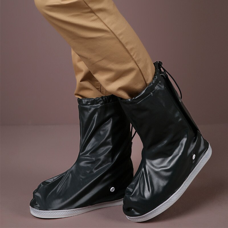 Sapato impermeável cobre galochas para viagens masculino feminino masculino e crianças sapatos cobre acessórios: green / XXL