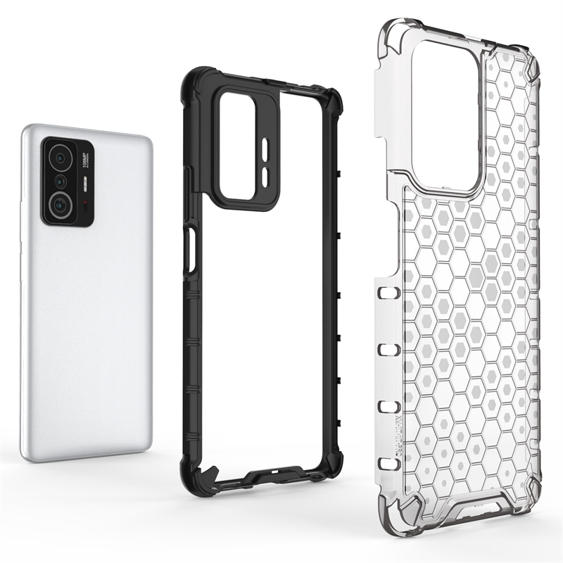 Wstrząsoodporne przezroczyste etui robić Xiaomi 11T plaster miodu Armor Obudowa robić Xiaomi 11T Obudowa robić Xiaomi 11T 12X 12 11 Lite 5G ne 10T zawodowiec