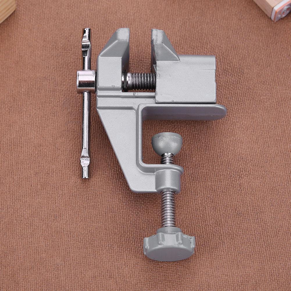 Aluminum Miniature Small Jewelers Hobby Clamp On Table Bench Vise Mini Tool Vice Muliti-Funcational DIY Repair Tools