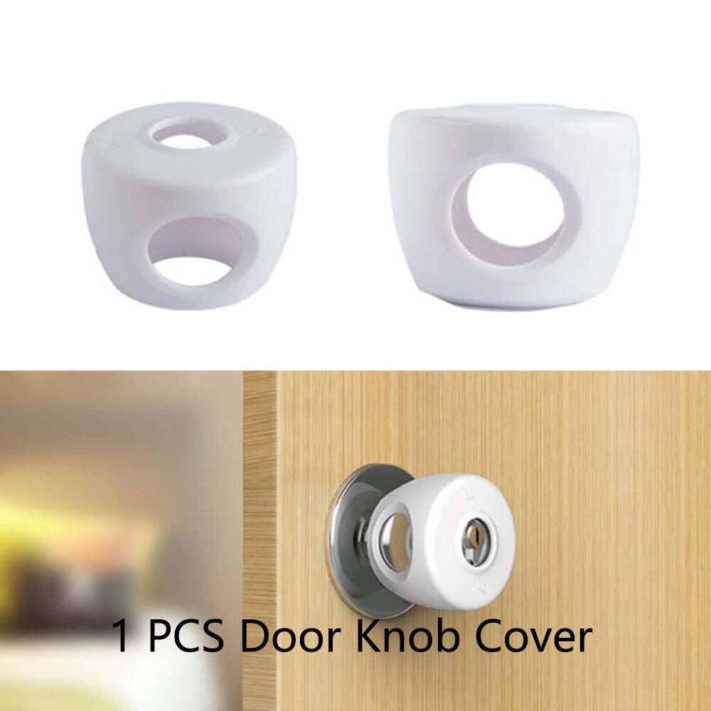 1PC Child Proof Safe Door Knob Cover Children Safety Lock Kids Toddler Plastic Door Knob Cover Handle Sleeve Safe Protective