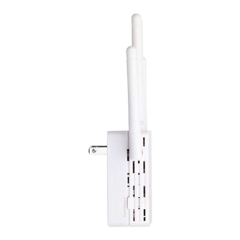 Wifi range extender 300/ 1200 mbps dual band 2.4/5 ghz wi-fi internet signal booster trådløs repeater til router nem opsætning wps e
