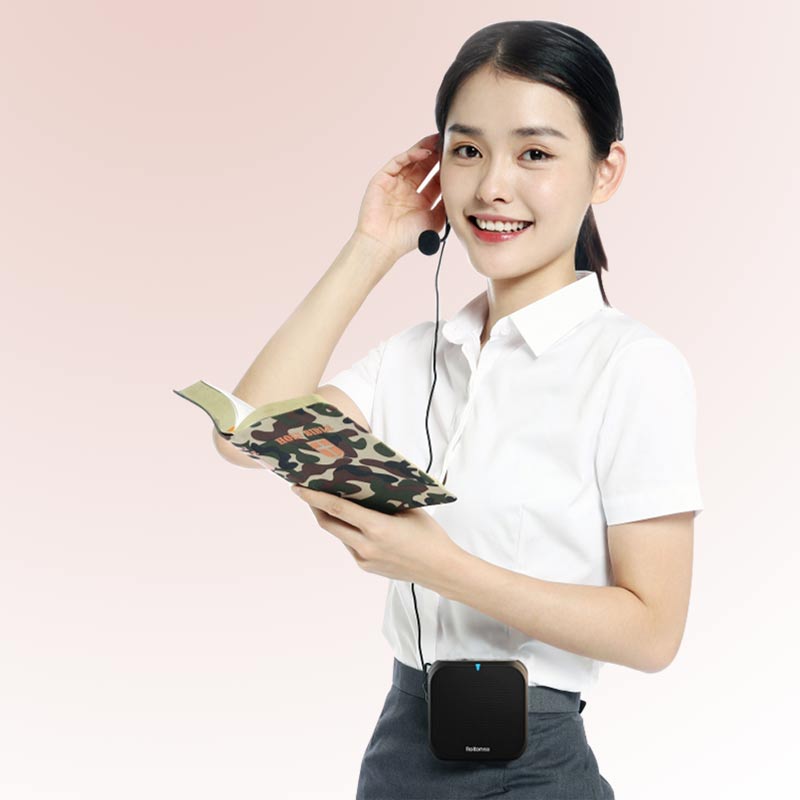 Rolton K400 Portable Voice Amplifier Megaphone Booster with Wired Microphone Loudspeaker Speaker FM Radio MP3 Teacher Training