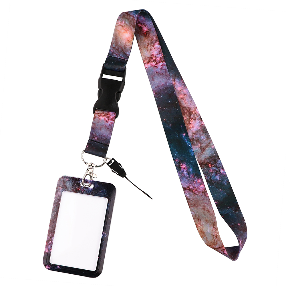 CB1028 Smycze Starry Sky do kluczy Smycz na szyję Smycz na kartę ID Uchwyt na klucze Siłownia Uchwyt na identyfikator DIY Wiszący sznur Art Key Chain