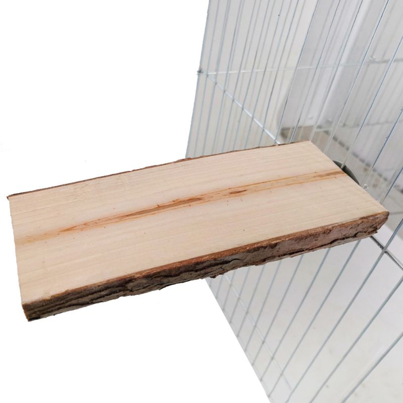 2 uds. De juguetes Natutal de madera para loros y pájaros, percha rugosa para pájaros, soporte de juego con jaula, plataforma B85C