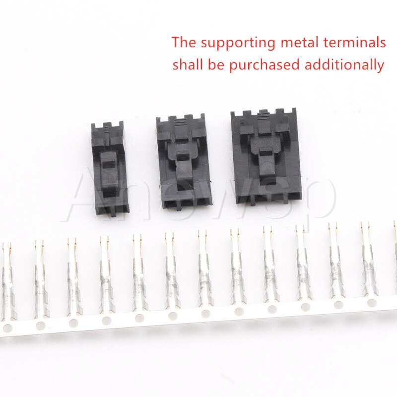 Lot de 10 connecteurs Dupont, 2.54mm, 2/3/4/5/6/7/8p-12 broches, avec boucle, rangée unique, MX2.54, CD-ROM