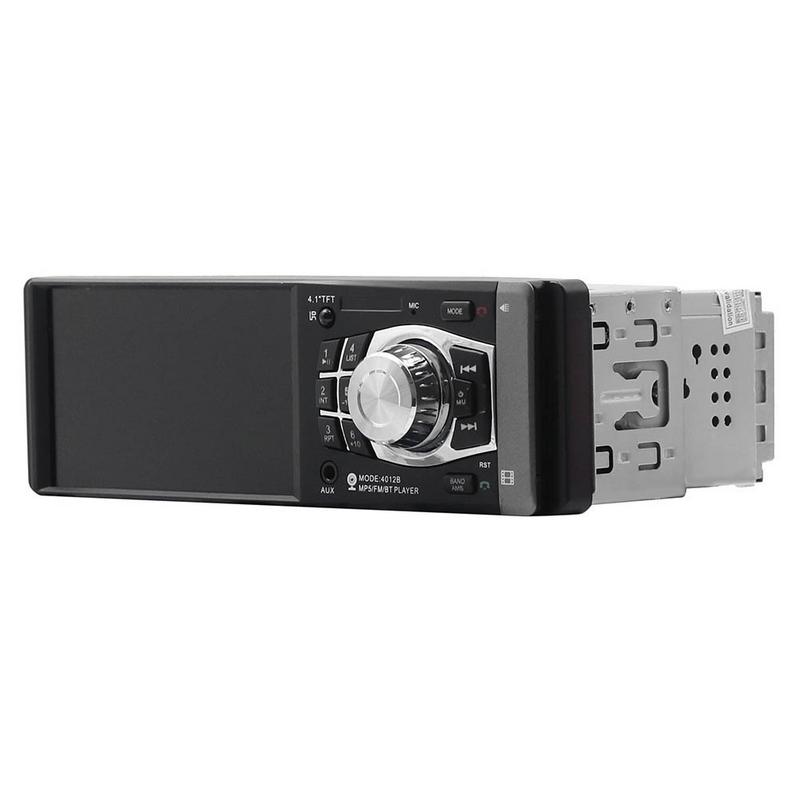 4.1 Inch 1 DIN Car MP5 Player Bluetooth FM Transmitter Radio Stereo Head Unit with Remote Control Can be Connected to Camera