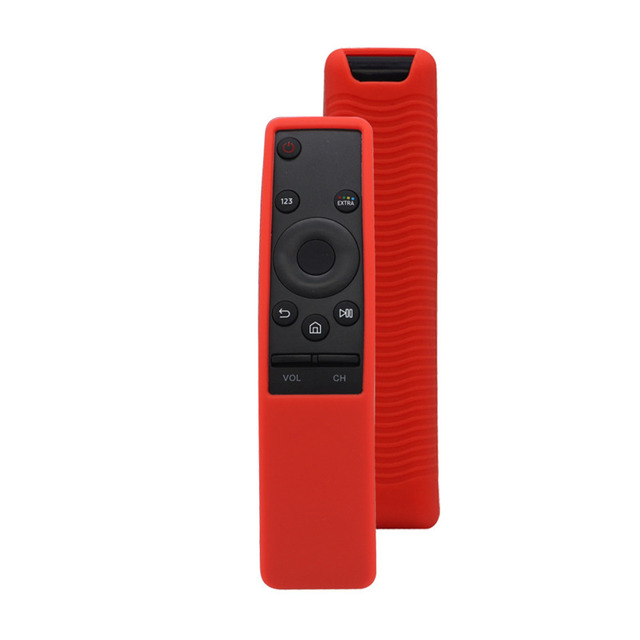 Funda protectora de silicona para mando a distancia de TV inteligente Samsung, cubierta mágica para mando a distancia de 01312H, BN59, 01241A, 01242A, BN59-01312A: Red