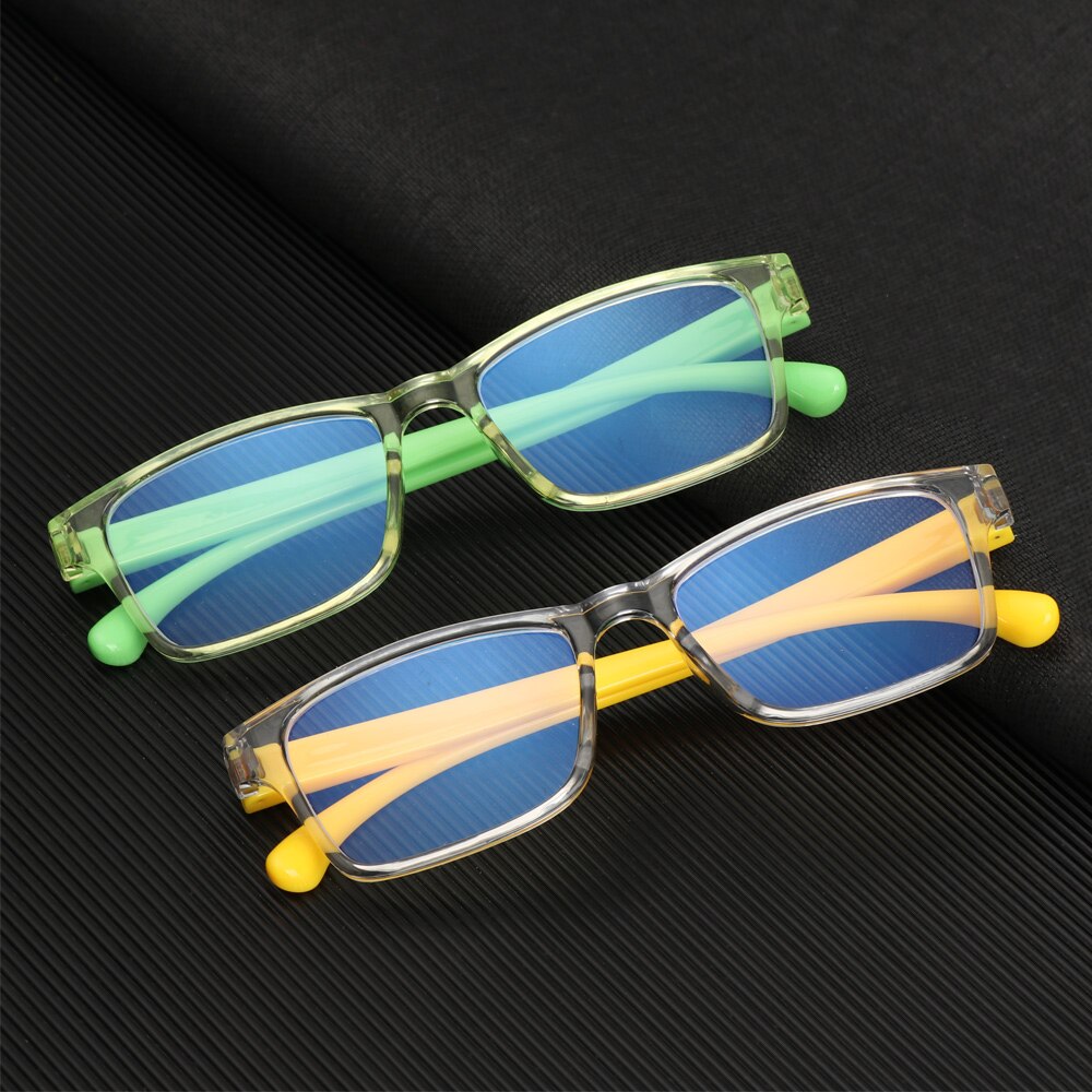 1PC Square Anti-blue Light Glasses for Children Soft Frame Goggle Ultralight Silicone Frame Glasses Kids Eyewear Vision Care