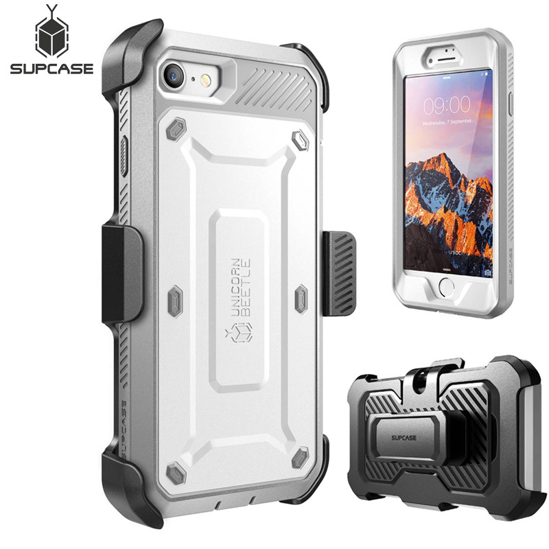 Supcase Voor Iphone Se 2022 Case Voor Iphone 7/8 Case Ub Pro Full-Body Holster Beschermhoes Met Ingebouwde-In Screen Protector