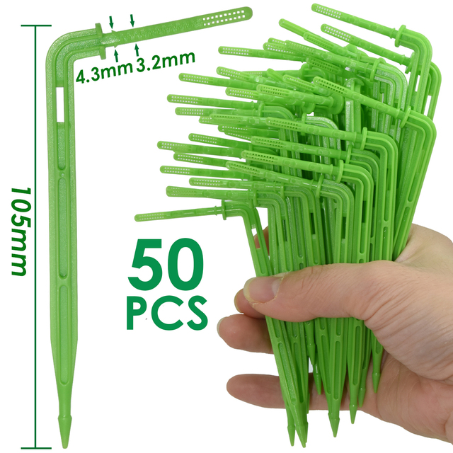 Kit Micro goutte-à-goutte avec goutteurs à flèche, 50 pièces, pour tuyau 3/5mm, économie d&#39;arrosage de jardin et de serre: KSL01-284-50PCS