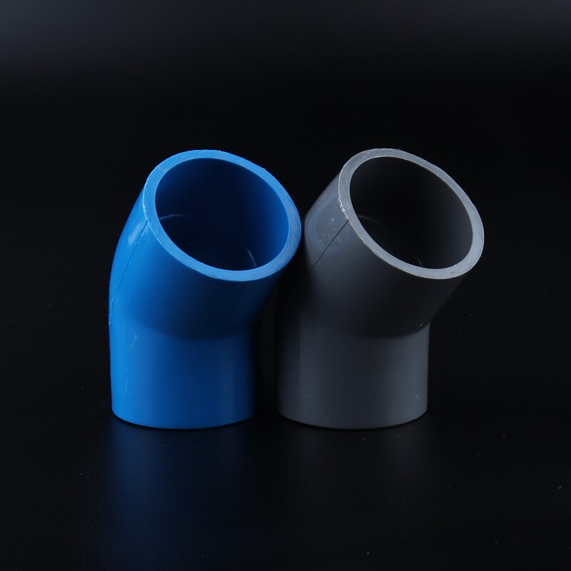 3pcs PVC Connector Inner Dia. 32mm Pipe Fittings Cap Straight Tee Wye Y Connector Elbow Cross for Pipe Repairing Aquarium Water: White 32mm / 45 Degree Elbow