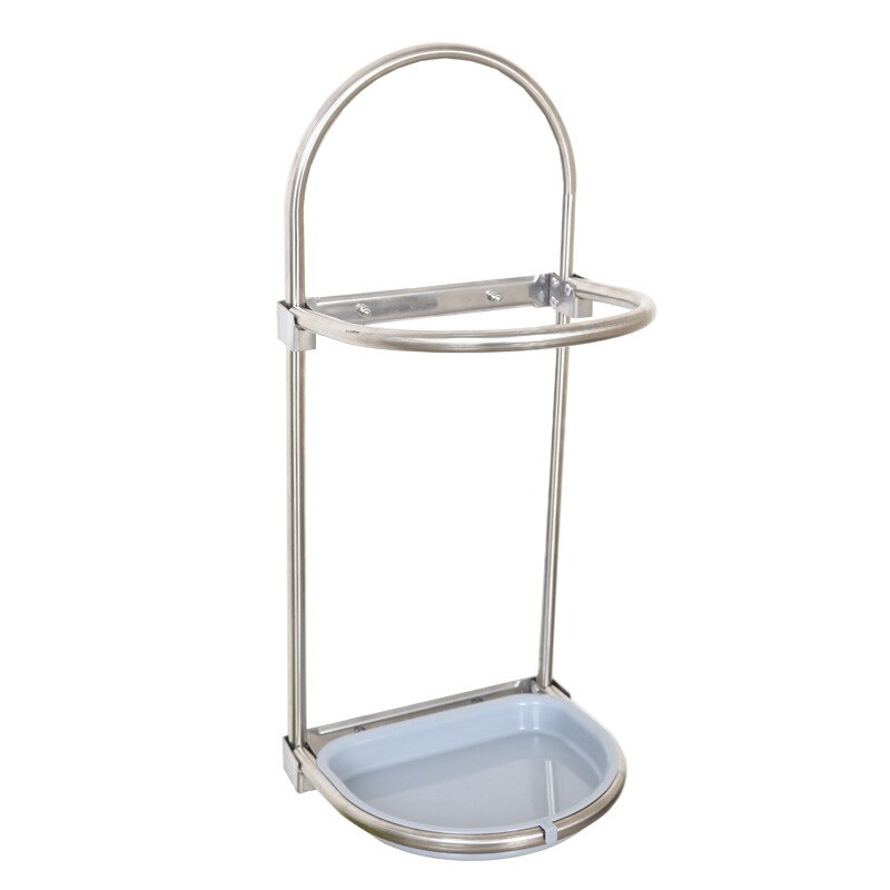 Foldable Umbrella Drying Rack Self Adhesive Umbrella Storage Rack Stainless Steel Wall Mounted Umbrella Holder: Default Title