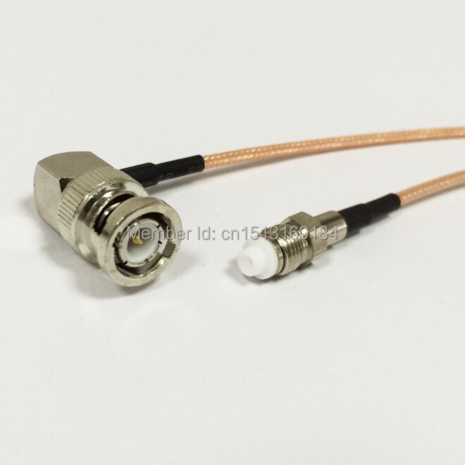 Modem Coaxial Cable BNC Male Plug Right Angle To FME Femael Jack Connector RG316 Cable Pigtail 15CM 6inch Adapter