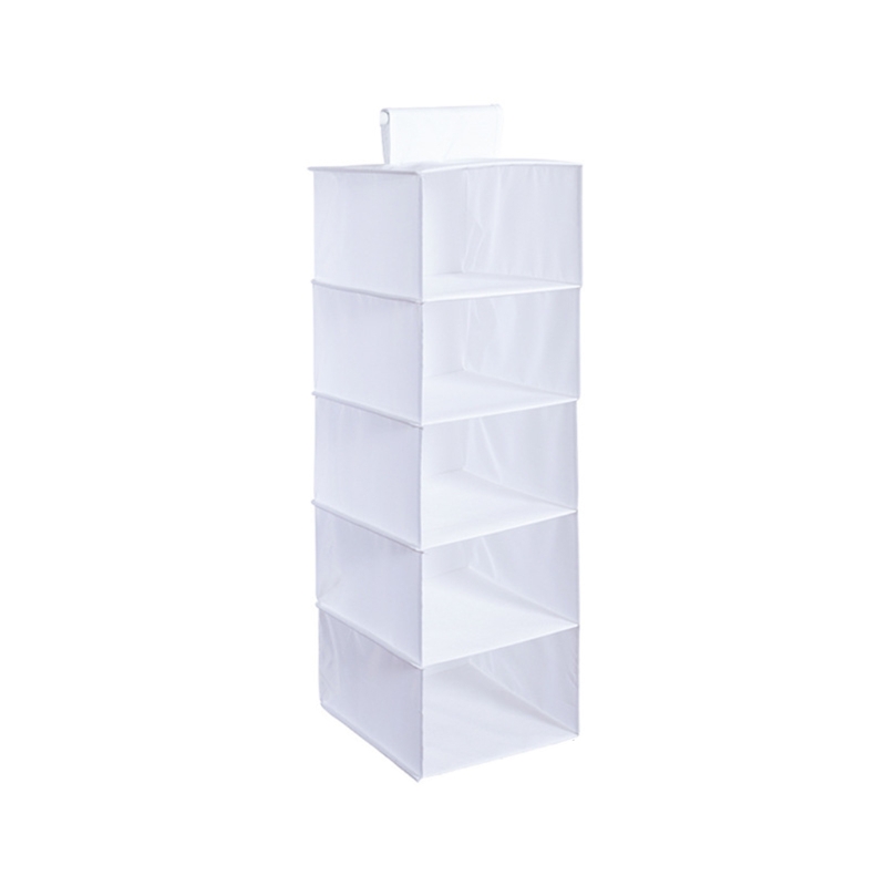 1/3/5-Shelf Hanging Closet Organizer Oxford Cloth Foldable Underwear Storage Rack Clothes Handbag Wardrobe Accessories