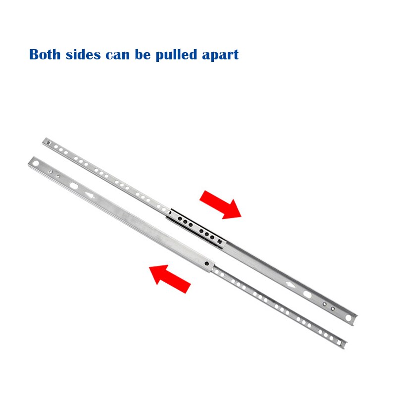 17mm Galvanized Cold-rolled Steel Plate Drawer Sliding Guide Rail Furniture Slide Wardrobe Wardrobe Cabinet Slide Sliding Door