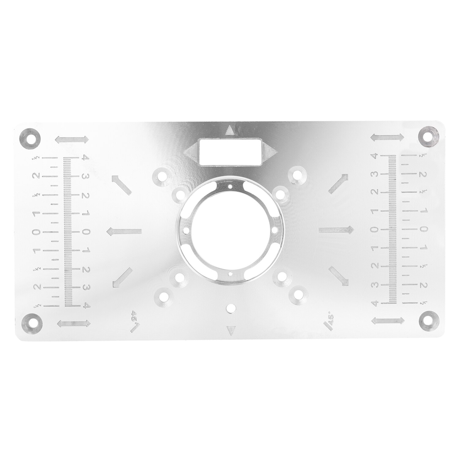 Aluminum Alloy Router Table Insert Plate Trimmer Engraving Machine Tool Woodworking Benches For Bosch GKF550 Maki-ta RT0700C