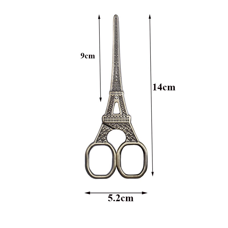 Ciseaux Vintage tour Eiffel en acier inoxydable 14cm, ciseaux à coudre Vintage Antique pour la couture et la couture