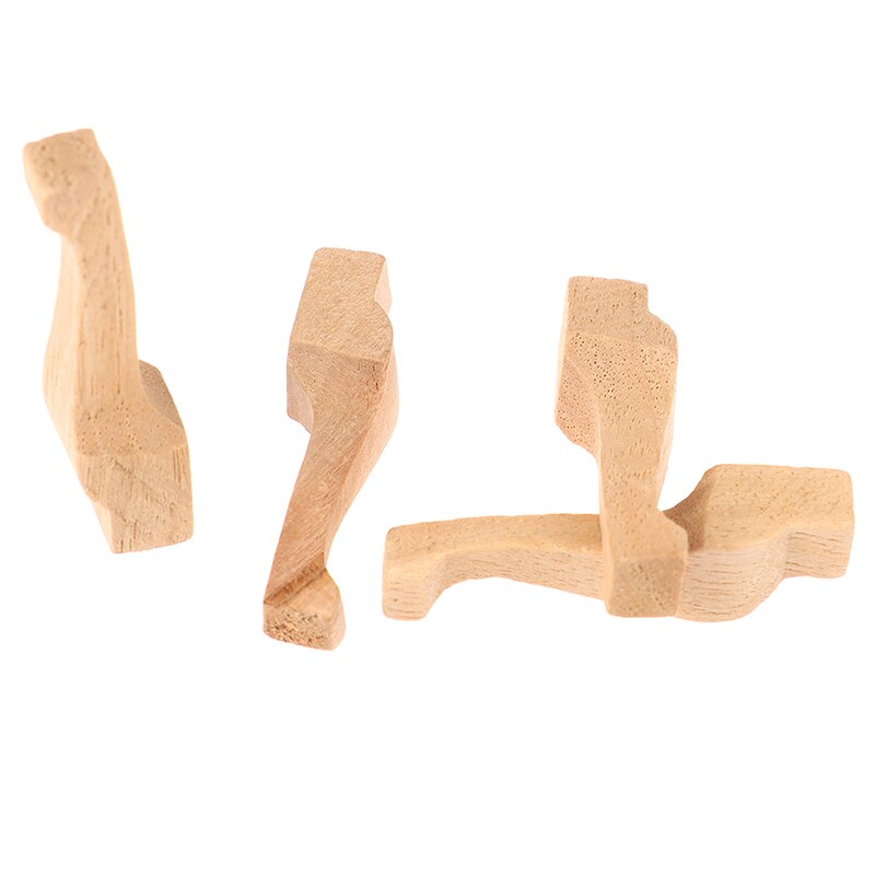 4Pcs/Set1/12 Dollhouse DIY Wooden Table Legs for Miniature Furniture Toys Decor Making Accessories Dolls House Decoration