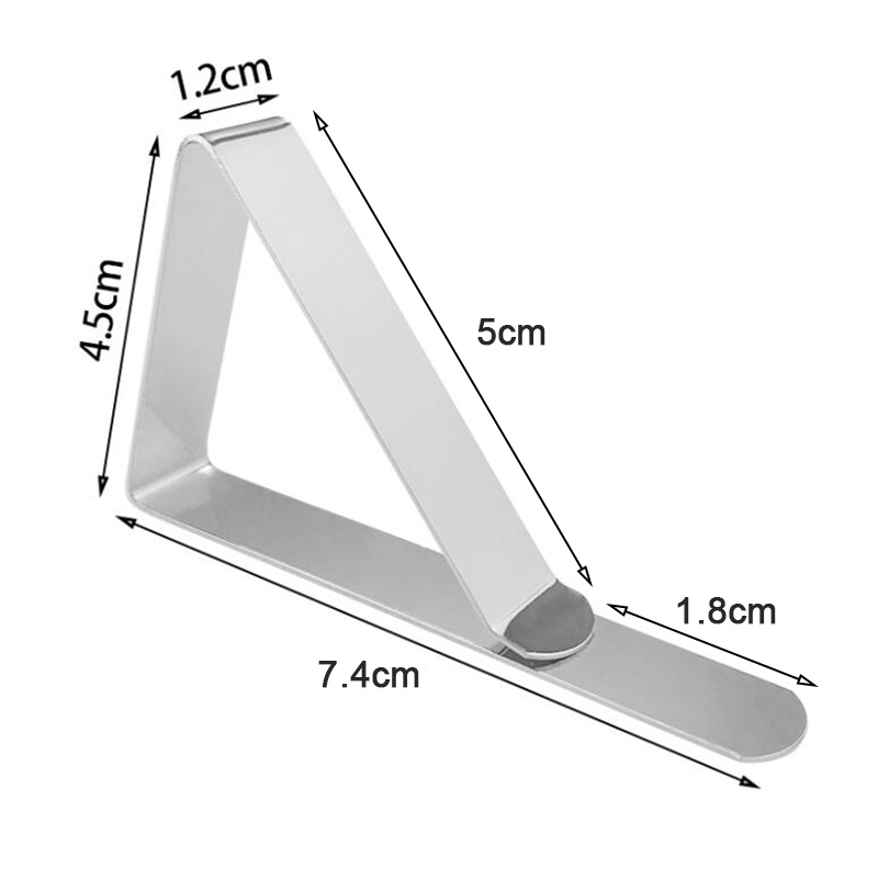 clip per tovaglie antiscivolo in acciaio inossidabile Tavoli antiscivolo Copertura Morsetti di fissaggio clip clip per copertura del tavolo da campeggio per matrimoni
