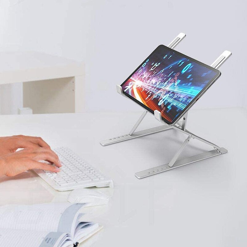 Stand Adjustable, Multi-Angle Ergonomic Laptop Desk Stand Lightweight Stand for All Laptops 10-17.3inch