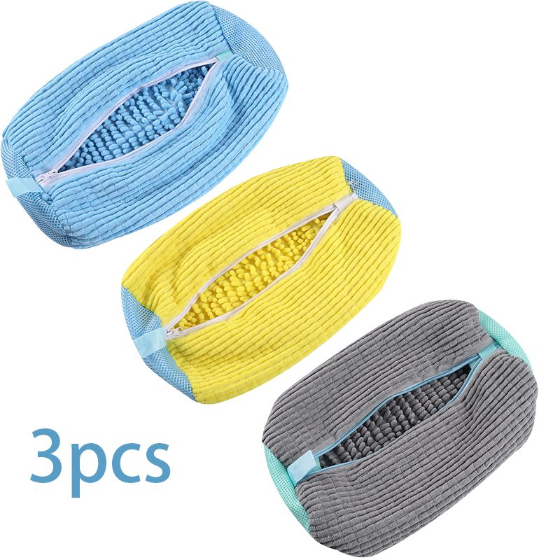 1/2/3pcs Laundry Shoe Bags for Washer and Dryer Shoe Washing Machine Bag for All Shoe Sizes and Types Reusable Shoe Washing Bag: plum
