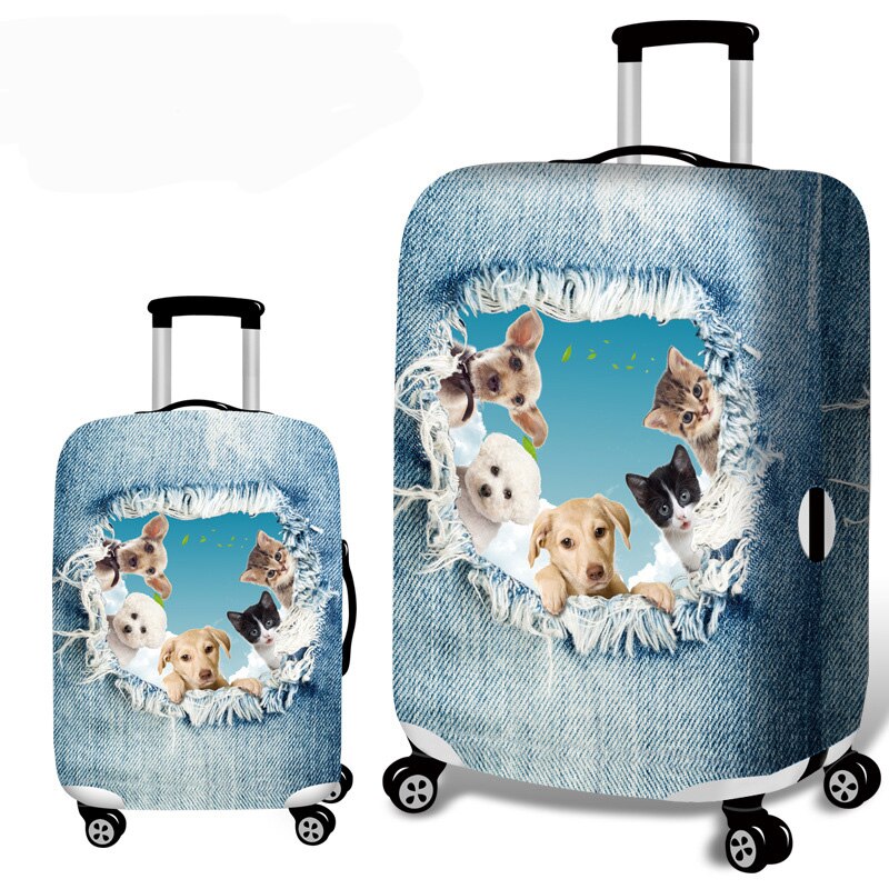 Yesello Travel on Road Luggage Cover Protective Suitcase Cover Trolley Case Travel Luggage Dust Cover 18 to 32inch: B / L