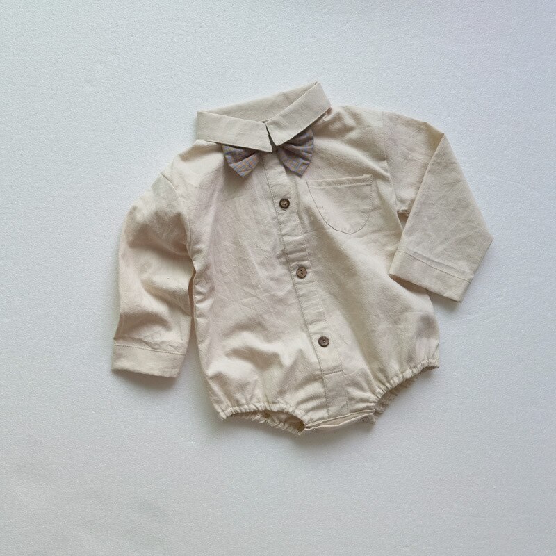 Babybody für jungen, kleidung für Höhle 1 st. geburtstag, Gentleman-hemd-Gesamt mit fliege, babyprinz-strampler für kleinkinder
