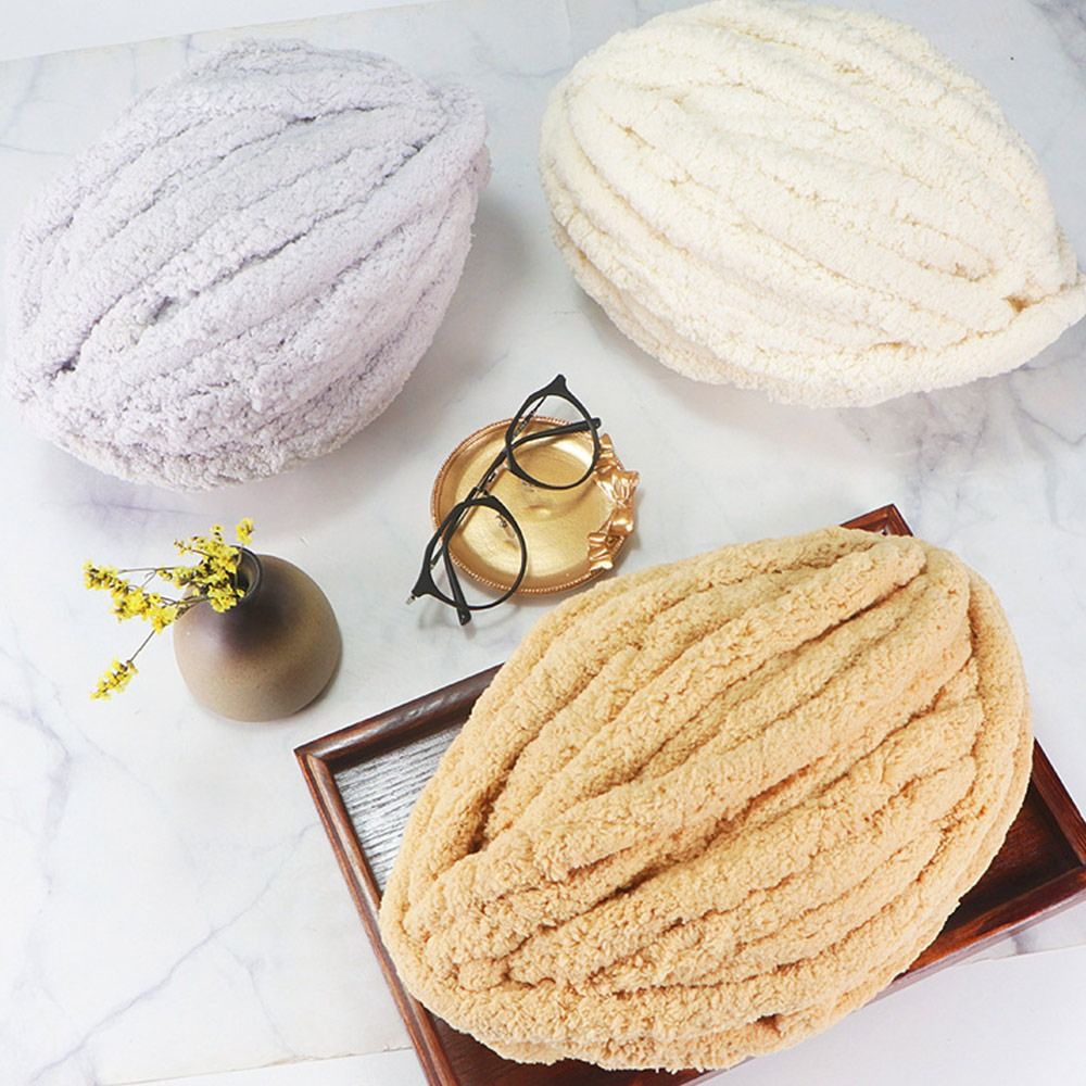 250g/ nystan flerfärgat chenillegarn för stickning och virkning filt kudde grov tjock linje mjukt varmt virkgarn halsdukslinje