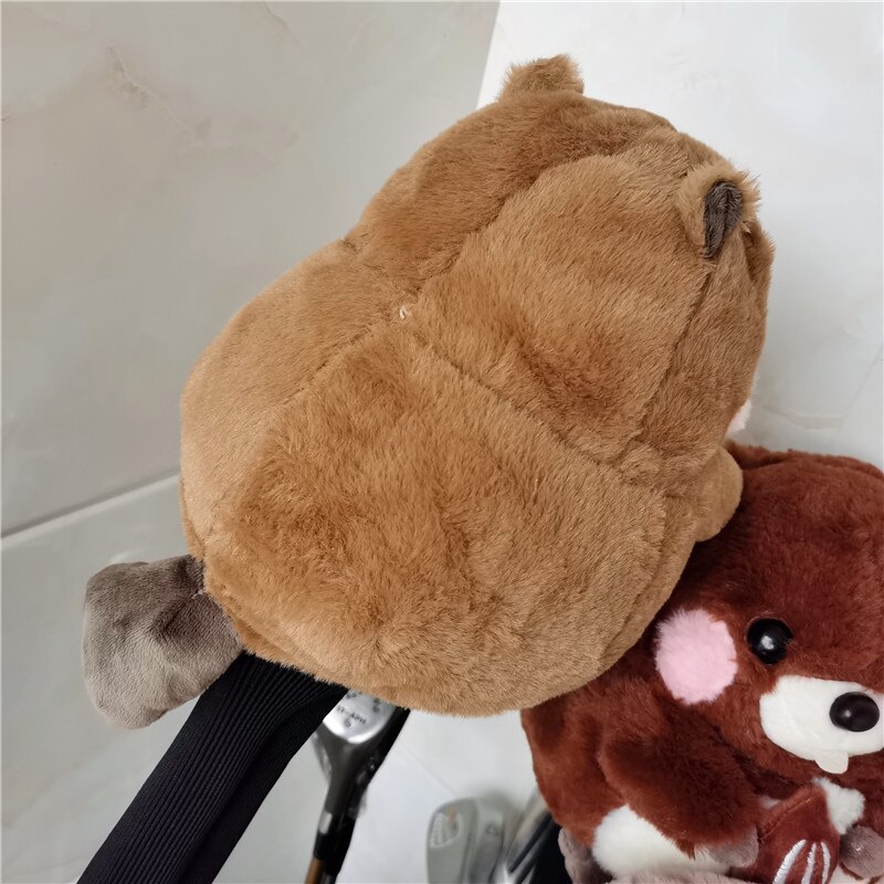 Groundhog Driver Head Cover Plush Golf 460cc Wood Headcover 4 Colors Golf Club Accessory For Man Women