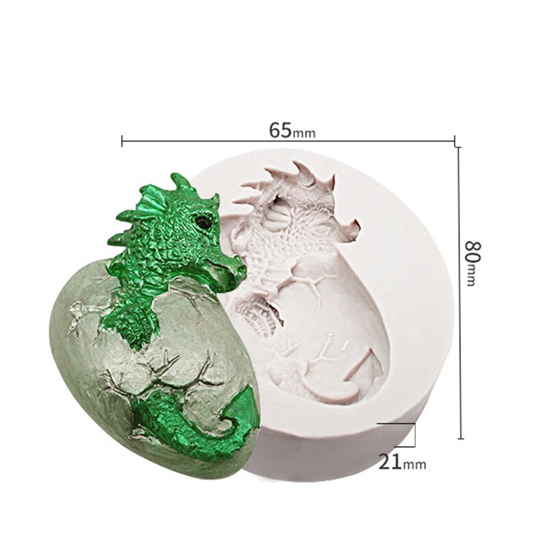 Dinosaur Fondant Silicone Mold Fondant Cake Chocolate Mould DIY Decorating Tool Bakeware FOU99: dragon egg