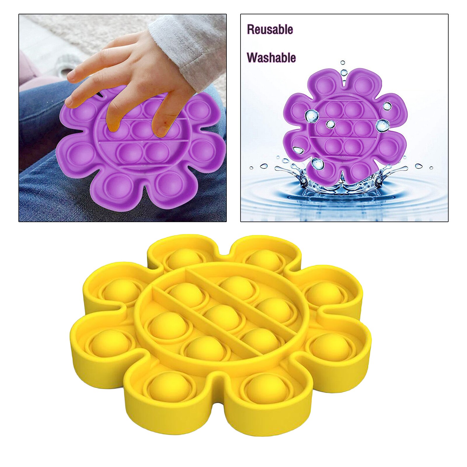 Push Bubble Sensory Fidget Toy Stress Reliever for Adults Game Fidget Toy Game Simple Fidgets Stress Toys