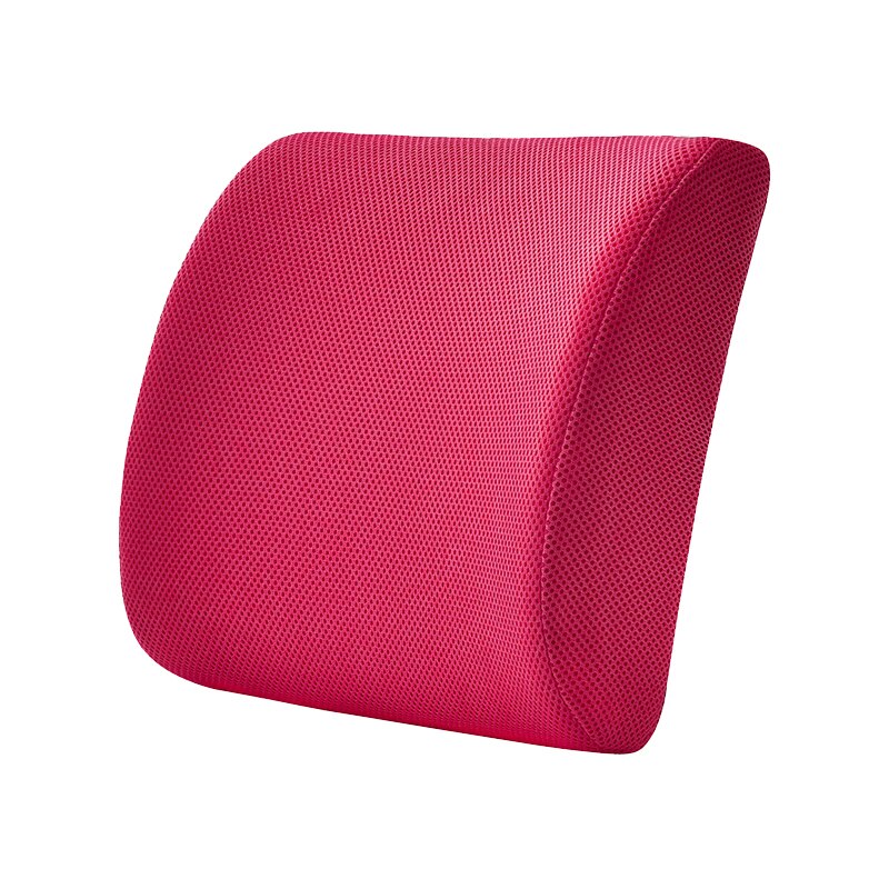 Mesh Weiche Memory Foam Lenden Unterstützung Atmungs Healthcare Zurück Taille Kissen Auto Sitz Hause Büro Kissen Entlasten Schmerzen Wildleder: Mesh Red Rose