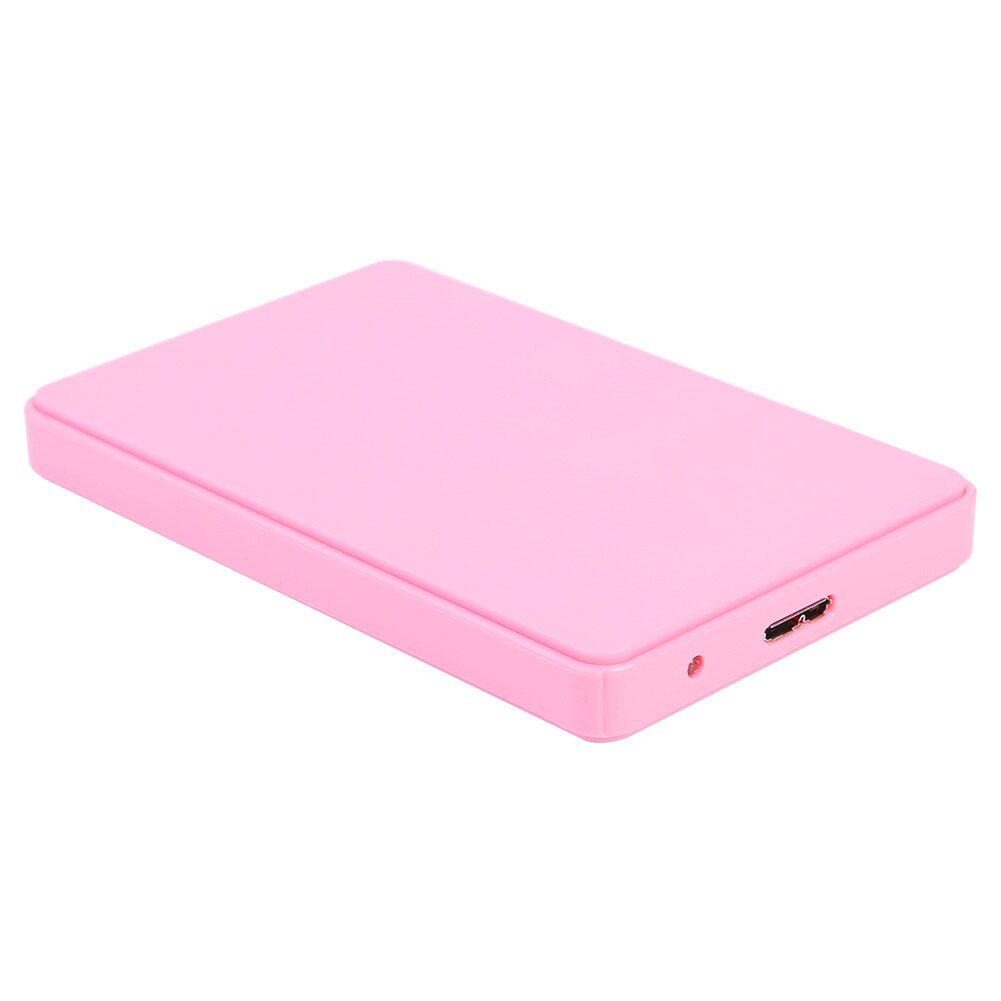 2.5 Inch Usb 3.0 Harde Schijf Schijf Behuizing 8Tb 6Gbps Hdd Ssd Mobiele Externe Box Case Voor Laptop pc: Pink