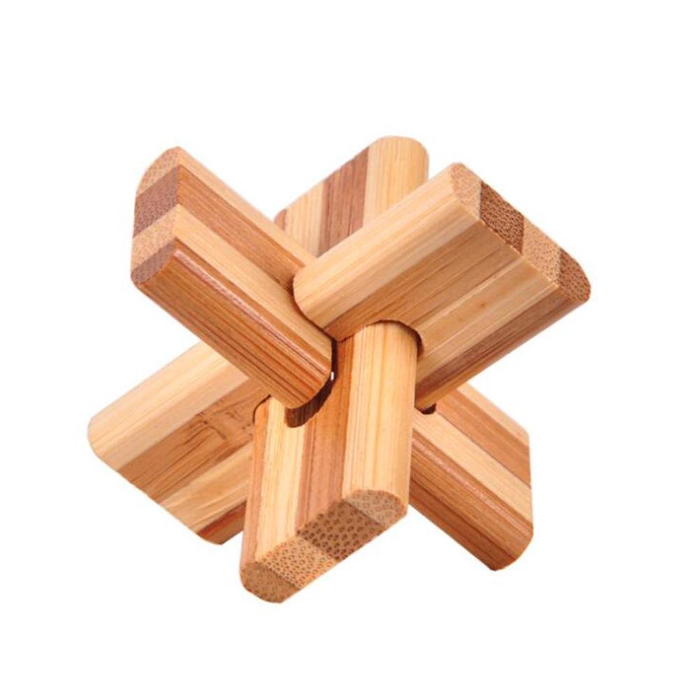 3D Jigsaw Puzzle giocattoli Di Legno Classico Cubo Genius Di Puzzle E il Cervello Occhiolini Puzzle Blocco Giocattolo Educativo Regalo Per I Bambini E Adulti: Three links