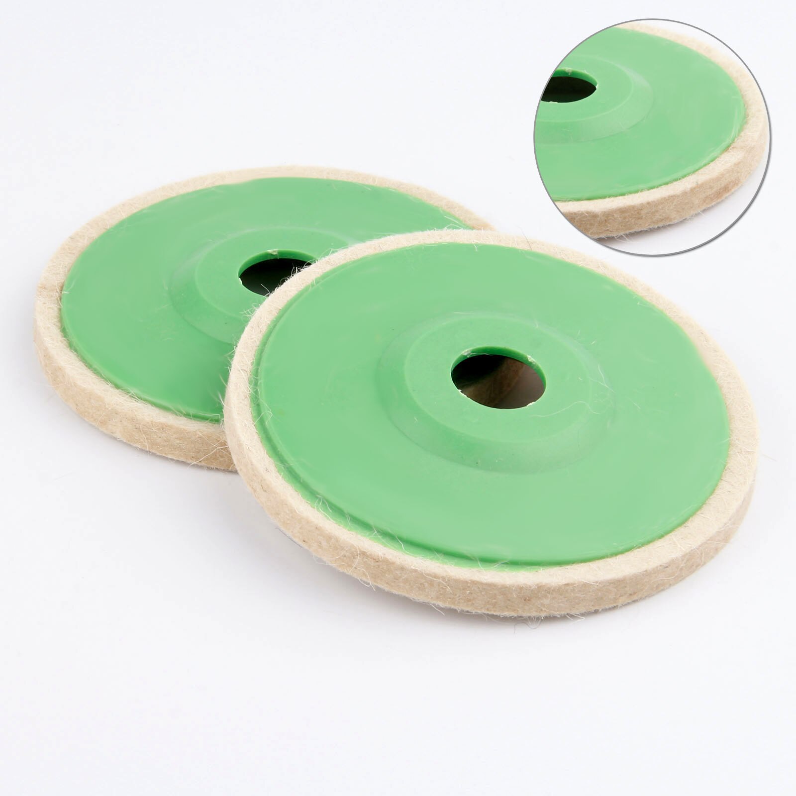 3/4 Inch Wool Felt Polishing Wheel - 75mm/100mm Diameter, For Metal, Wood & Jewelry Buffing