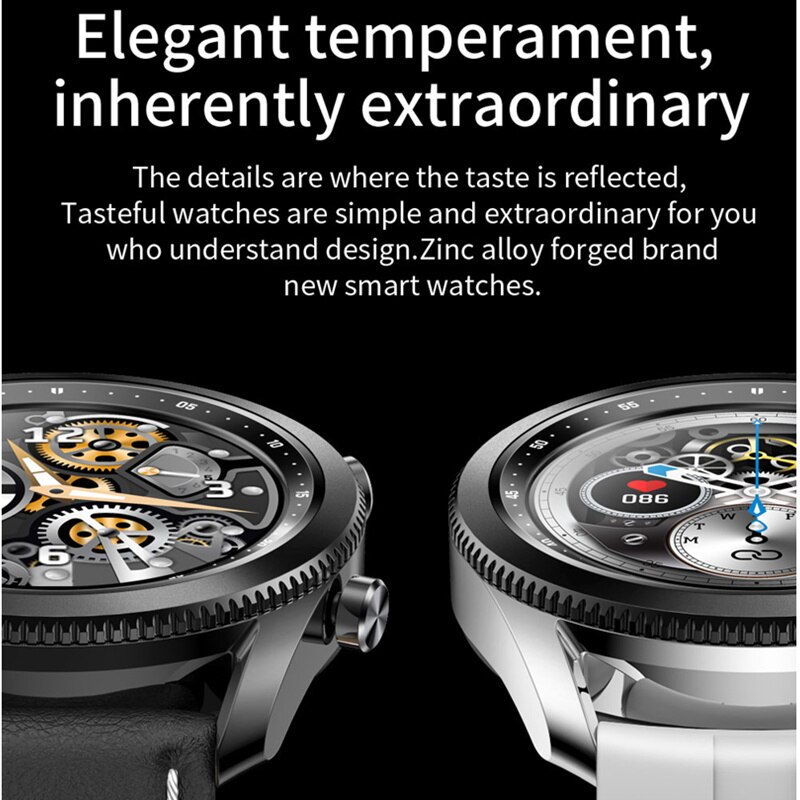 Inteligentny zegarek mężczyźni TK88 obrotowy ekran Bezel Bluetooth muzyka prognoza pogody ciśnienie krwi SPO2 Smartwatch dla androida iPhone