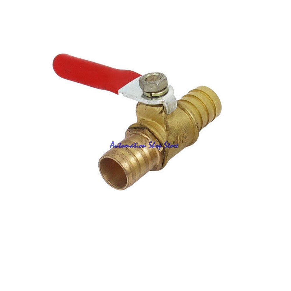 12mm OD Hose Rotary Handle Water Oil Gas Flow Shut Off Control Ball Valve