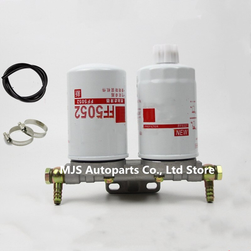 FF5327 FF5052 Kraftstoff Wasser Trennung Filter Für Fleetguard 1119G-030 T64101003 WBF1235 231-1105020 Doppel Tasse Basis Öl Filter: doppelt Tasse Montage