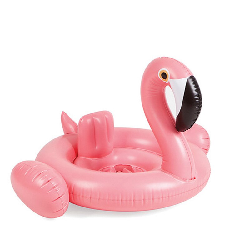 0-4 år gammel flamingo baby sæde flyde svømning pool fest svømning ring børn swimmingpool