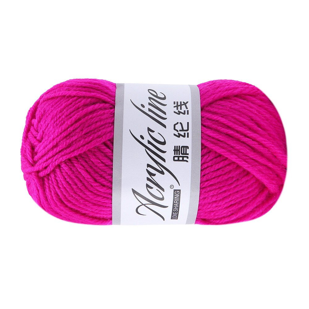 DIY Hand Kniting Cotton Yarn 1PC 50g Chunky Wool Roving Scarf Knit Wool Yarn Thickness Warm Hat Household 0110#30: L