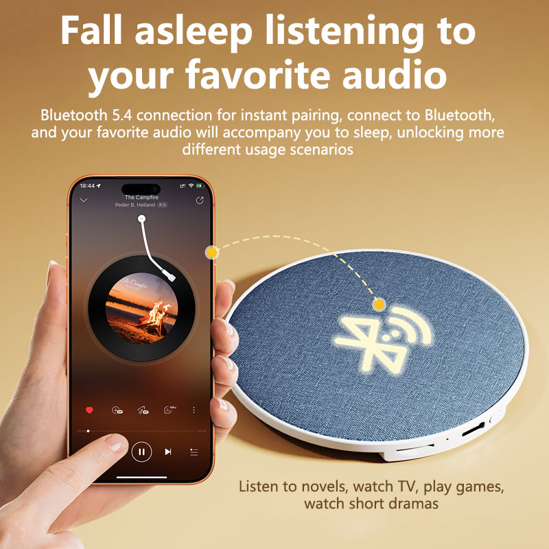 Lenovo Pillow Side Sleep Aid Speaker Ultrasone slaap-hulp speaker Hoge dynamische geluidskwaliteit Butterfly Bluetooth speaker