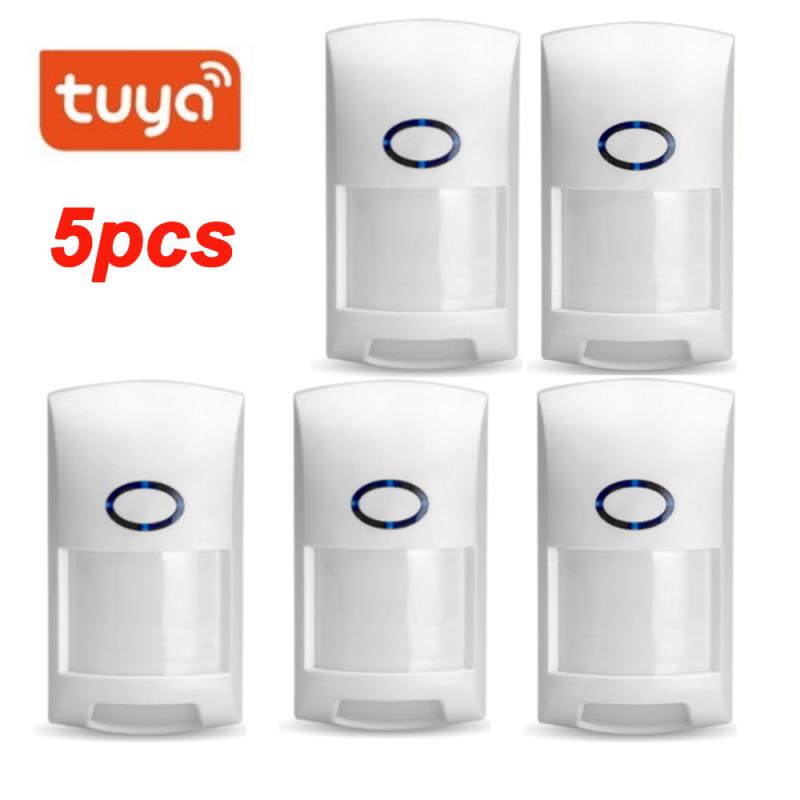 Tuya Smart PIR Motion Sensor Infrared Detector Security Burglar Alarm Indoor Home Security Smart Home Smart Human Body Sensors