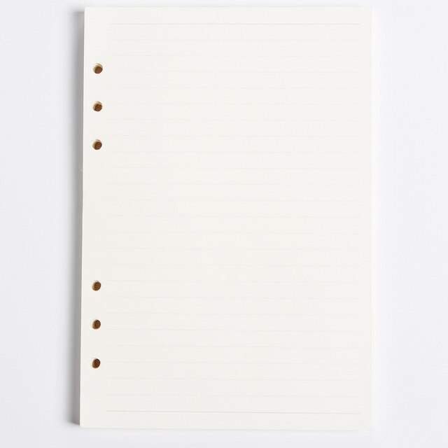 A5 Binder Notebook Refill 6 Hole Loose Leaf Spiral Notebooks Paper Core Weekly Planner Office Agenda Book Blank Inner: Default Title