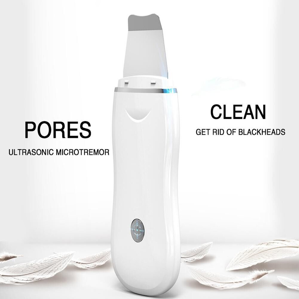 Ultrasonic Skin Scrubber Acne Blackhead Removal Face Cleaning Exfoliating Peeling Spatula Face Skin Scrubber Lift Machine