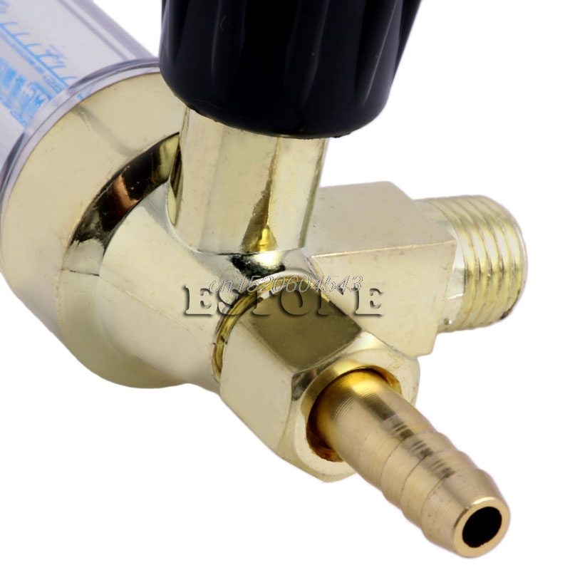 7mm modhager 1/4pt 0.15 mpa flowmåler gas argon ar /co2 regulator svejsning  r08 salg&amp