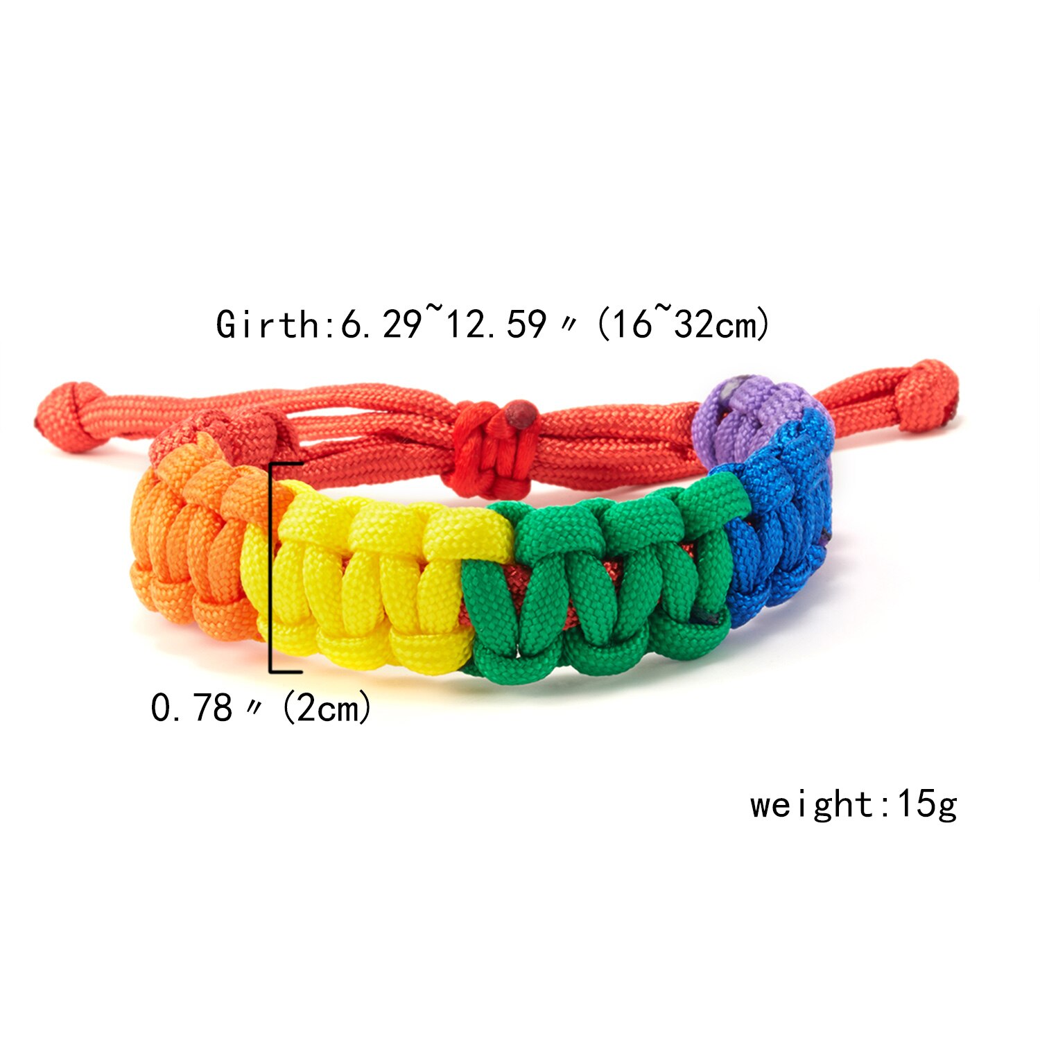 Lgbt Gay Pride Regenboog Armband Voor Vrouwen Mannen Handgemaakte Gevlochten Kleurrijke Touw Paar Armband Sieraden Vriendschap: 2